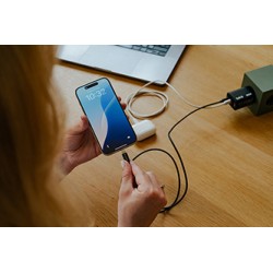 Verbatim USB kabel USB C (M) - Apple Lightning M, 27W, 1m, czarno-biały, box, 32392