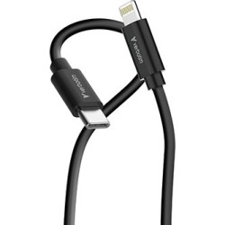 Verbatim USB kabel USB C (M) - Apple Lightning M, 27W, 1m, czarno-biały, box, 32392