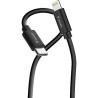 Verbatim USB kabel USB C (M) - Apple Lightning M, 27W, 1m, czarno-biały, box, 32392