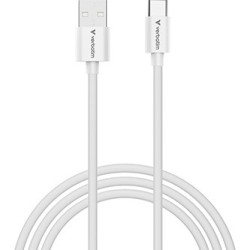 Verbatim USB kabel USB A M - USB C (M), 18W, 1m, czarno-biały, box, 32393
