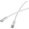 Verbatim USB kabel USB C (M) - USB C (M), 100W, 3m, biała, box, 32409