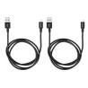 Verbatim USB kabel (2.0), USB A M - microUSB (M), 1m, reversible, czarny, box, 48874, 2 szt w opakowaniu : 2x 100 cm