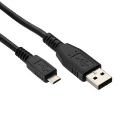 USB kabel (2.0), USB A M - microUSB (M), 1.8m, czarny, EOL