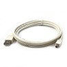 Logo USB kabel (2.0), USB A M - 4-pin M, 1.8m, biały, blister, MITSUMI