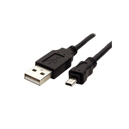 Logo USB kabel (2.0), USB A M - 8-pin M, 1.8m, czarny, blister, PANASONIC