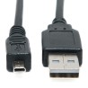 Logo USB kabel (2.0), USB A M - 8-pin M, 1.8m, czarny, blister, PANASONIC