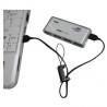 Logo USB kabel (2.0), USB A M - microUSB (M), 0.3m, czarny, smycz na nadgarstek, EOL