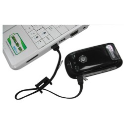 Logo USB kabel (2.0), USB A M - microUSB (M), 0.3m, czarny, blister, smycz na nadgarstek, EOL