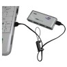 Logo USB kabel (2.0), USB A M - microUSB (M), 0.3m, czarny, blister, smycz na nadgarstek, EOL