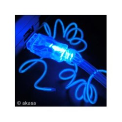 Kabel z podświetleniem 1.8m, niebieski, blister, zasilanie z USB