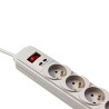 Powerton ENERGY PLUGIX, 3m, 6 gniazdek, biała, LED indikace, EOL