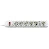 Powerton ENERGY PLUGIX, 3m, 6 gniazdek, biała, LED indikace, EOL