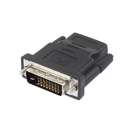 Video redukcja, DVI (24+1) M - HDMI F, czarna, Logo, EOL