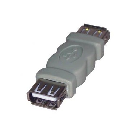 USB złączka, (2.0), USB A F - USB A F, szara, Logo blister 29241, EOL