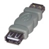 USB złączka, (2.0), USB A F - USB A F, szara, Logo blister 29241, EOL