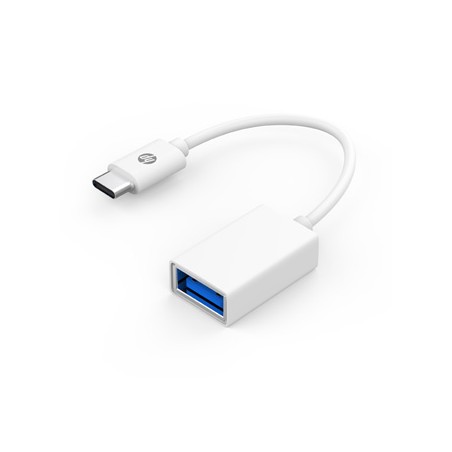 USB redukcja, (3.0), USB C (M) - USB A F, biała, Hewlett-Packard DHC-TC105