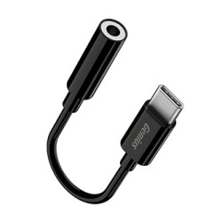 USB/Audio adapter, USB C (M) - Jack (3,5mm) F, stereo, czarna, Genius ACC-C100