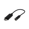 USB/Audio adapter, USB C (M) - Jack (3,5mm) F, stereo, czarna, EOL