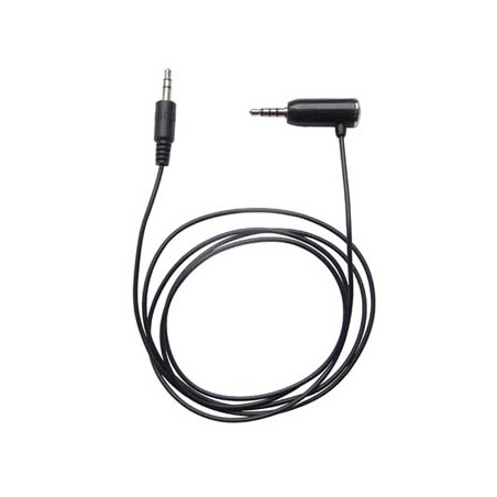 Audio Hands free kabel, Jack (3.5mm) M 4-polowy - Jack (3,5mm) M, 1.2 m, stereo, czarny, do iPhone/iPad 38588, EOL