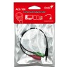 Audio rozgałęziacz, ACC-100, Jack (3,5mm) M - 2x Jack (3.5mm) F, 0.2 m, stereo, czarna, Genius