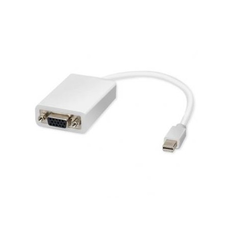 Video adapter, mini DisplayPort (M) - VGA (D-sub) (F), biała, EOL