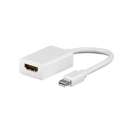 Video adapter, mini DisplayPort (M) - HDMI F, HDMI 1.3 - Standard, biały, EOL