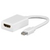 Video adapter, mini DisplayPort (M) - HDMI F, HDMI 1.3 - Standard, biały, EOL