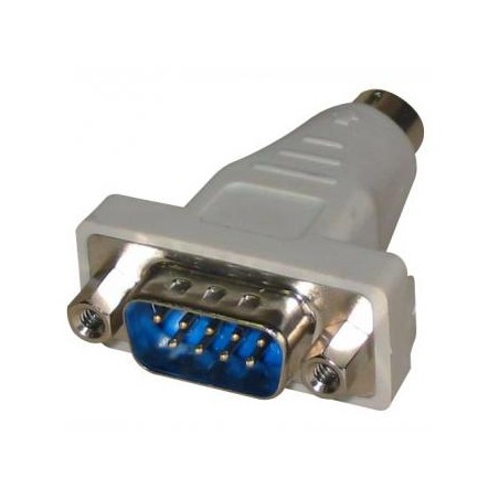 Serial-PS/2 redukcja, do myszy, PS/2 M - DB9 M, szara, Logo, EOL