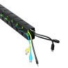 Powerton ERGO GANSO PRO Organizer kabli, czarno-zielony