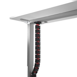 Powerton ERGO GANSO PRO Organizer kabli, czarno-czerwony