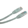 Przewód LAN UTP patchcord, Cat.5e, RJ45 M - RJ45 M, 1 m, nieekranowany, CCA, szary, economy