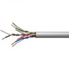 Przewód LAN UTP patchcord, Cat.5e, RJ45 M - RJ45 M, 1 m, nieekranowany, CCA, szary, economy