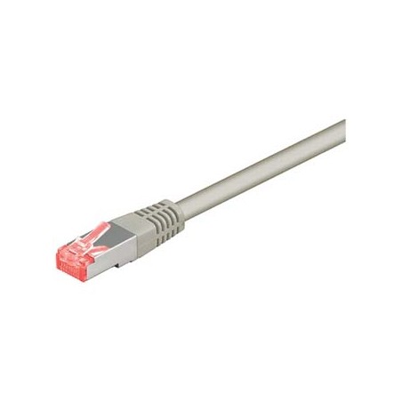 Przewód LAN S/FTP patchcord, Cat.6, RJ45 M - RJ45 M, 0.5 m, chroniony, LSOH, szary, economy, EOL
