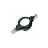 Przewód LAN UTP patchcord, Cat.5e, RJ45 M - RJ45 M, 1.2 m, nieekranowany, nawijany, czarny, Logo LOGO bag
