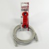 Przewód LAN UTP patchcord, Cat.5e, RJ45 M - RJ45 M, 2 m, nieekranowany, szary, Logo LOGO bag
