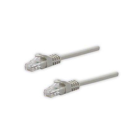 Przewód LAN UTP patchcord, Cat.5e, RJ45 M - RJ45 M, 2 m, nieekranowany, szary, czysta miedź economy, EOL