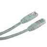 Przewód LAN UTP patchcord, Cat.5e, RJ45 M - RJ45 M, 0.25 m, nieekranowany, szary, economy, EOL