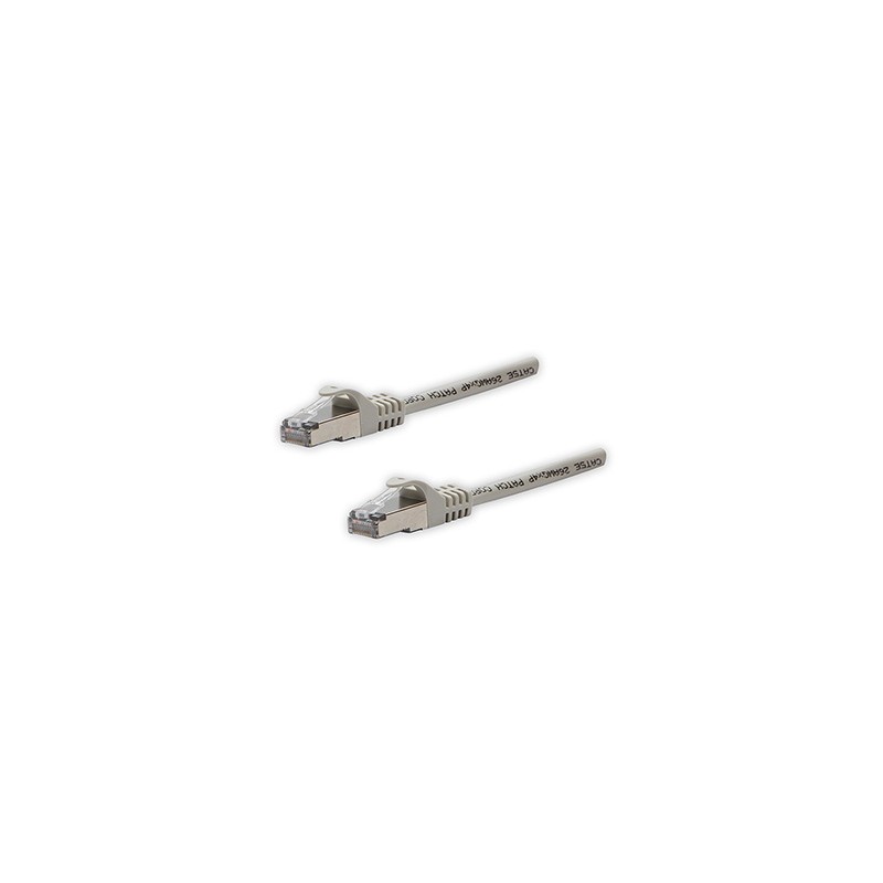 Przewód LAN FTP patchcord, Cat.5e, RJ45 M - RJ45 M, 3 m, chroniony, szary, czysta miedź economy, EOL
