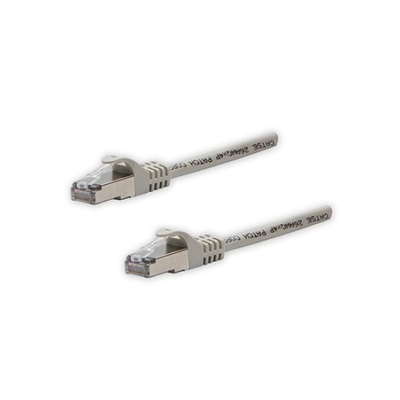 Przewód LAN FTP patchcord, Cat.5e, RJ45 M - RJ45 M, 3 m, chroniony, szary, czysta miedź economy, EOL