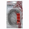 Przewód LAN UTP crossover patchcord, Cat.5e, RJ45 M - RJ45 M, 3 m, nieekranowany, krzyżowy, szary, do połączenia 2 PC Logo blist