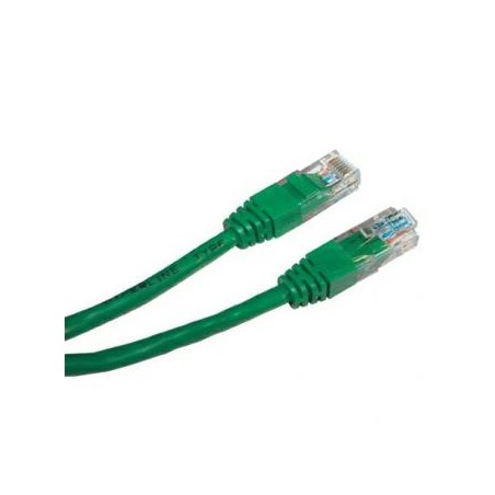 Przewód LAN UTP patchcord, Cat.5e, RJ45 M - RJ45 M, 3 m, nieekranowany, zielony, economy, EOL