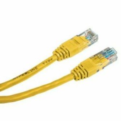 Przewód LAN UTP patchcord, Cat.5e, RJ45 M - RJ45 M, 3 m, nieekranowany, żółty, economy, EOL