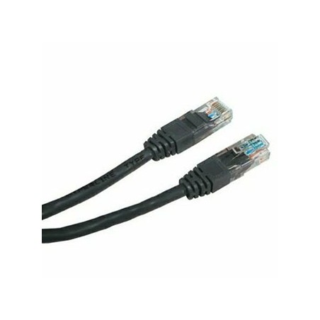 Przewód LAN UTP patchcord, Cat.5e, RJ45 M - RJ45 M, 5 m, nieekranowany, czarny, economy
