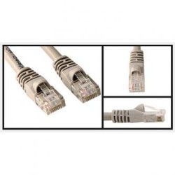 Przewód LAN UTP patchcord, Cat.5e, RJ45 M - RJ45 M, 10 m, nieekranowany, szary, Logo blister, EOL