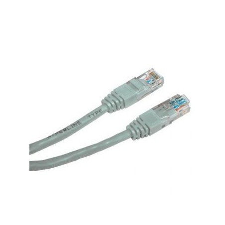 Przewód LAN UTP patchcord, Cat.6, RJ45 M - RJ45 M, 15 m, nieekranowany, szary, economy, EOL