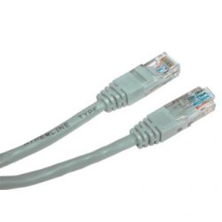 Przewód LAN UTP patchcord, Cat.6, RJ45 M - RJ45 M, 20 m, nieekranowany, szary, economy, EOL