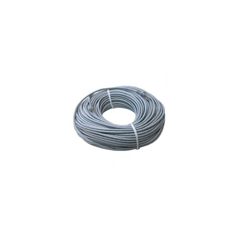 Przewód LAN UTP patchcord, Cat.5e, RJ45 M - RJ45 M, 50 m, nieekranowany, szary, economy
