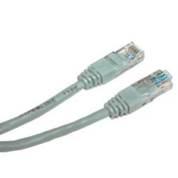 Przewód LAN UTP patchcord, Cat.5e, RJ45 M - RJ45 M, 50 m, nieekranowany, szary, economy