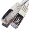 Przewód LAN FTP patchcord, Cat.5e, RJ45 M - RJ45 M, 50 m, chroniony, szary, economy, EOL