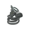 Kabel sieciowy 230V przedłużacz, C13 - C14, 2m, VDE approved, czarny, Logo